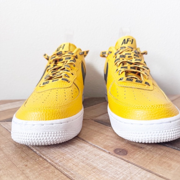 Nike AF1 Statement Game Amarillo Yellow and Black - Picture 6 of 14